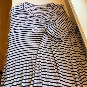 V neck striped TSHIRT dress
